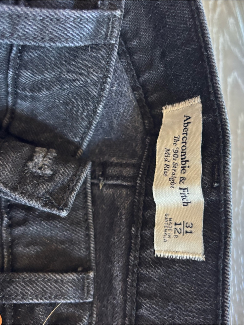 Abercrombie & Fitch Men's Black Straight Jeans